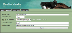 Configuration screen shot